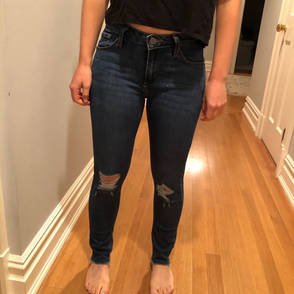 JUSTBLACK skinny distressed jeans